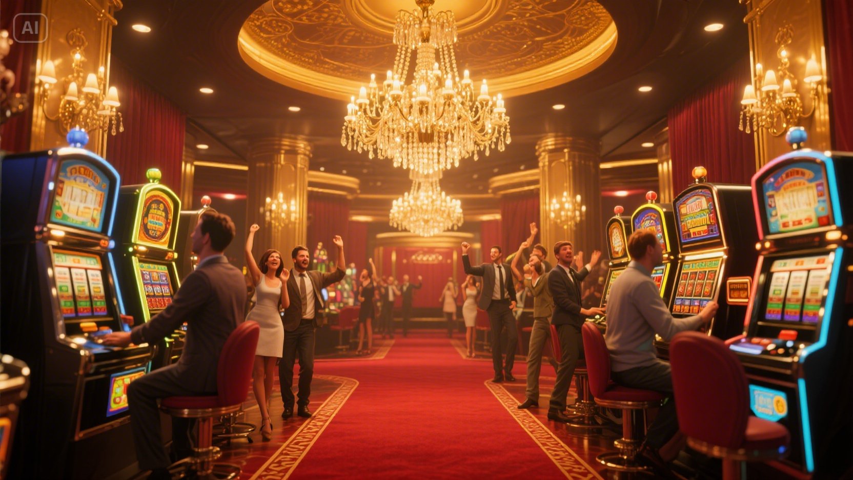 Casino poker win slot desktop and mobile interfaces